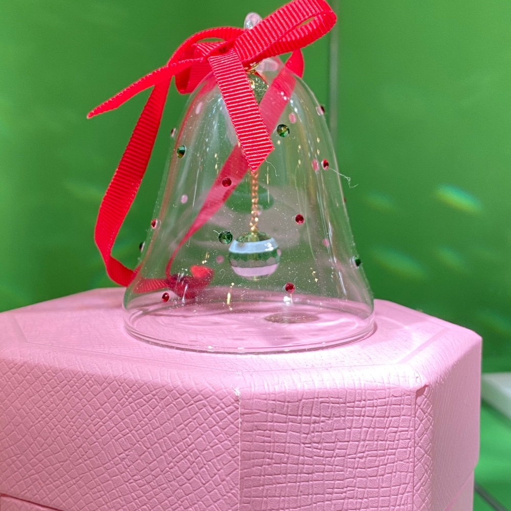 Swarovski bell ornament